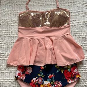 RAD SWIM TWO PIECE BATHING SUIT